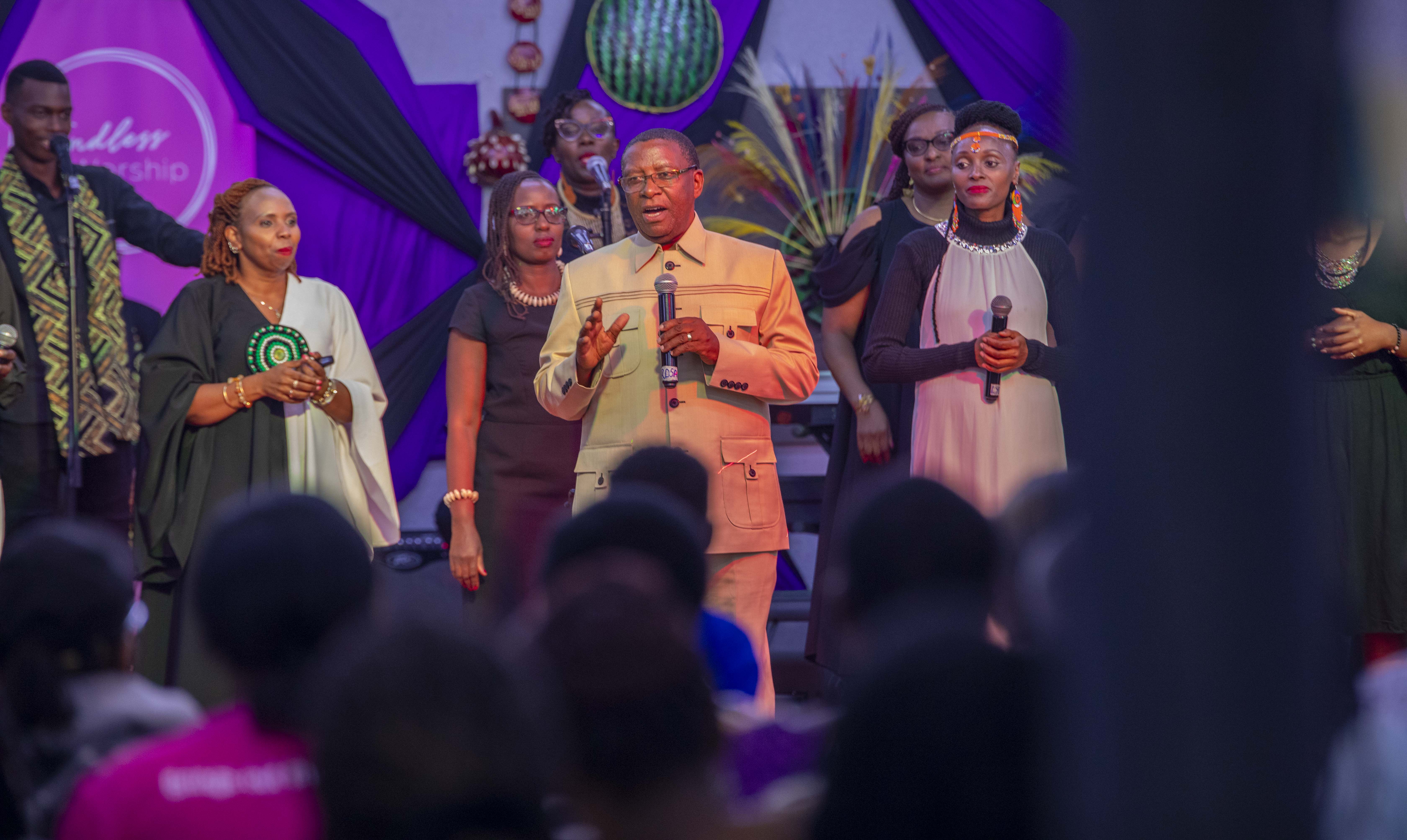Pastor Joseph Njoroge teaching the congregation